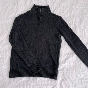 Black Brown 1826 quarter zip sweater